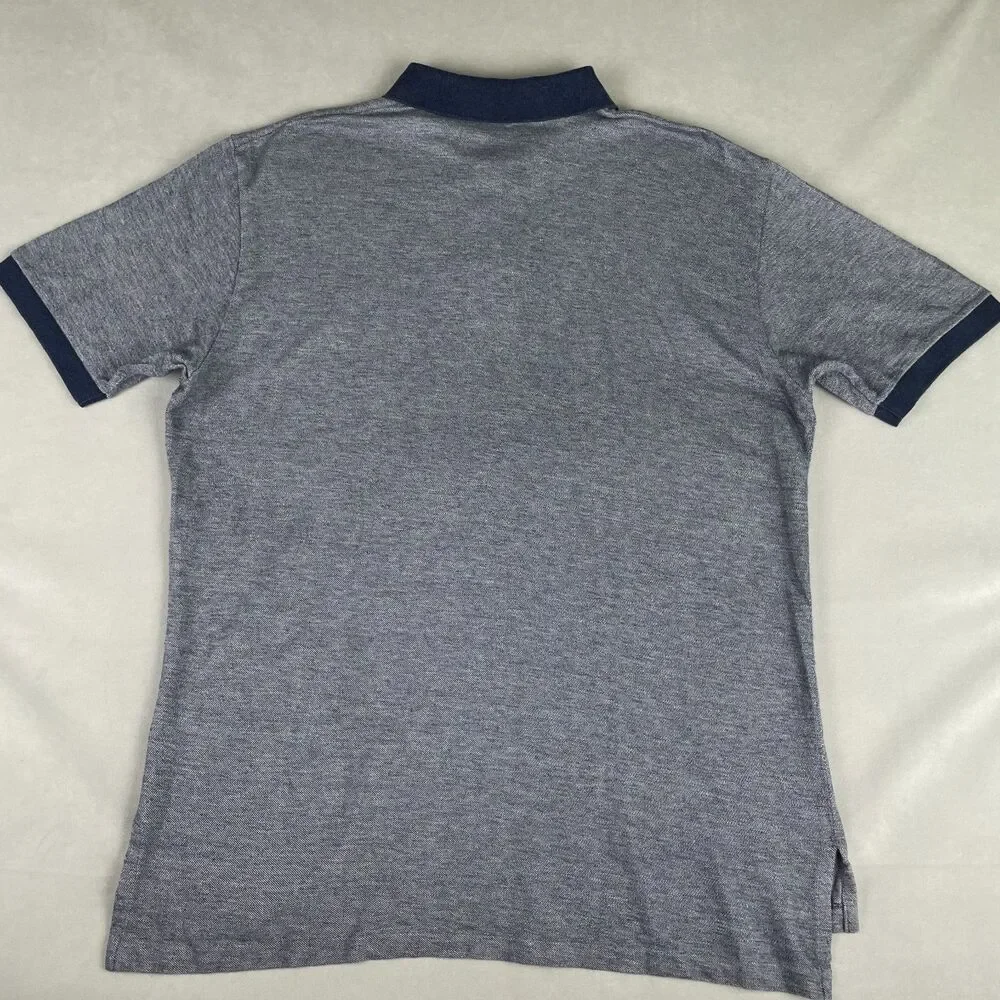 Vintage Polo by Ralph Lauren Shirt Mens XL 100% Pima Cotton Gray-Blue Collar Y2K